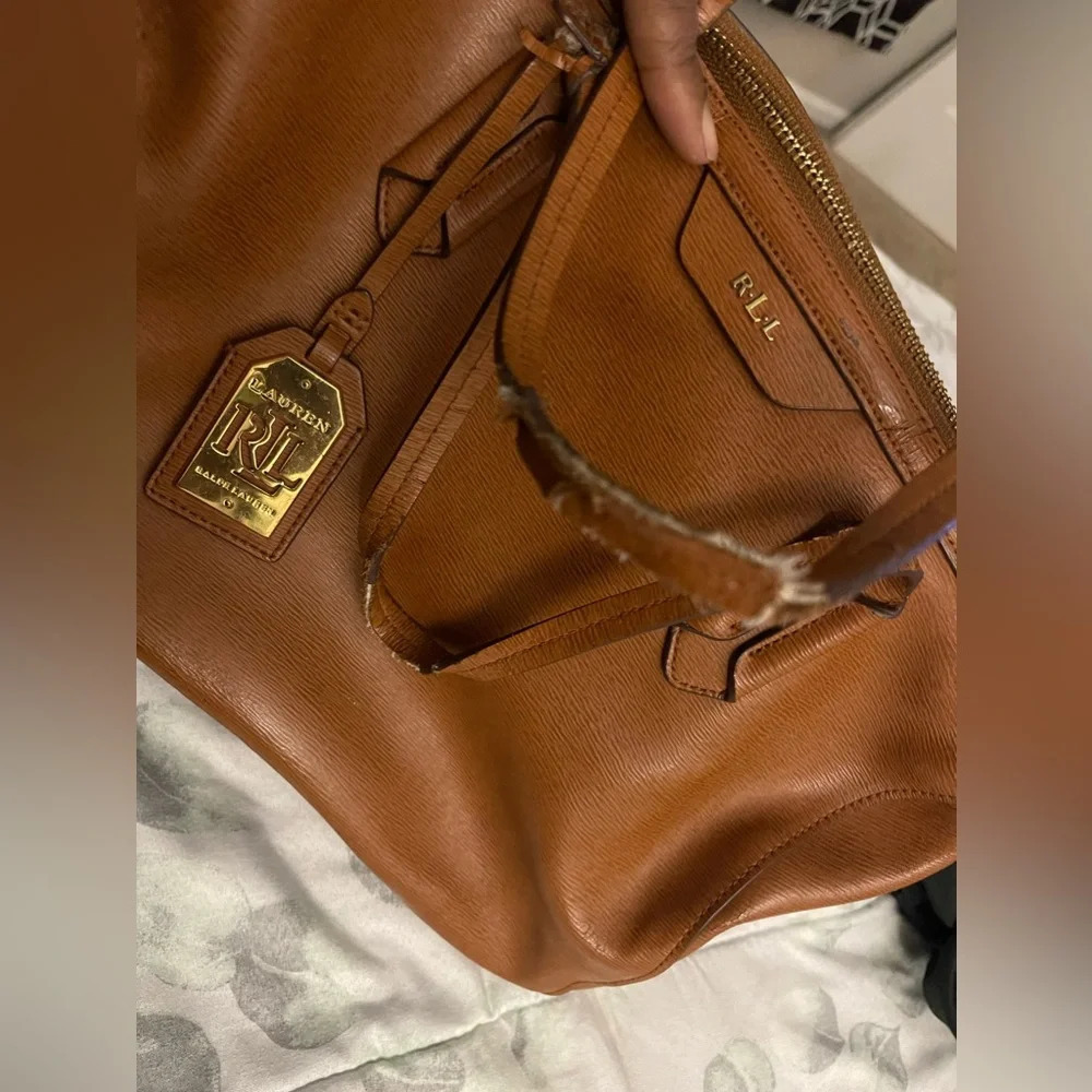 Ralph Lauren leather bag chic classic vintage - Picture 12 of 15
